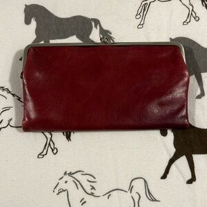 HOBO Lauren Oxblood Leather Wallet